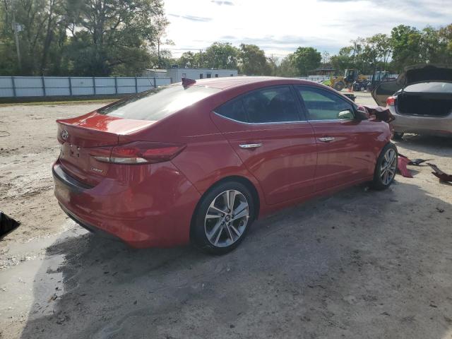 KMHD84LF2HU102000 - 2017 HYUNDAI ELANTRA SE RED photo 3