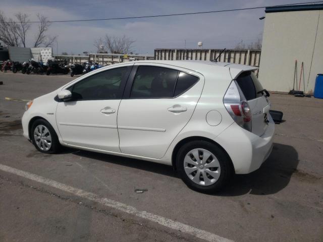 JTDKDTB37D1546218 - 2013 TOYOTA PRIUS C WHITE photo 2