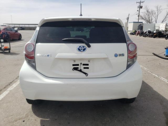 JTDKDTB37D1546218 - 2013 TOYOTA PRIUS C WHITE photo 6