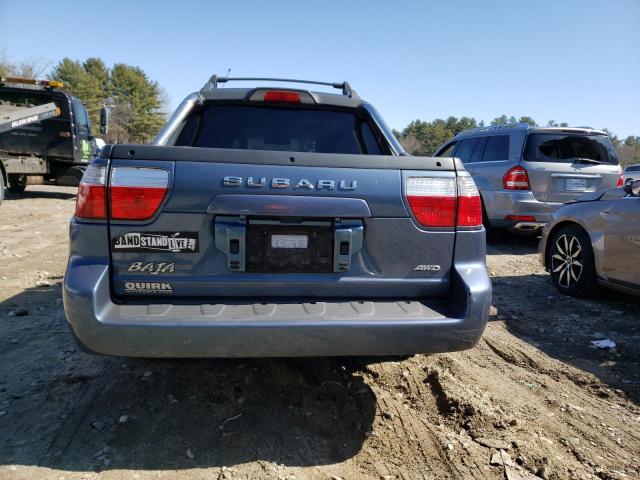 4S4BT62C666102737 - 2006 SUBARU BAJA SPORT BLUE photo 6