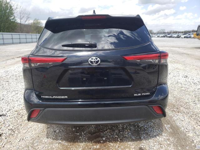 5TDKDRBH4PS015984 - 2023 TOYOTA HIGHLANDER L BLACK photo 6