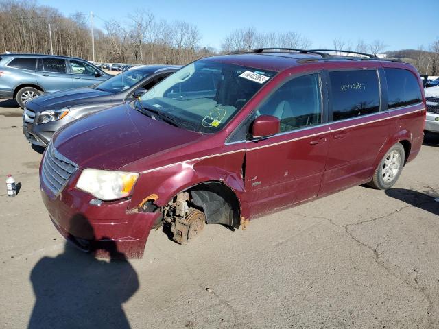 2A8HR54P78R702100 - 2008 CHRYSLER TOWN & COU TOURING მუქწითელი ფოტო 1