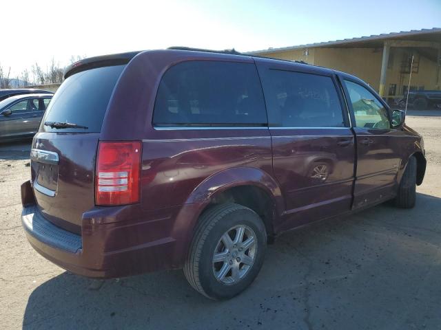 2A8HR54P78R702100 - 2008 CHRYSLER TOWN & COU TOURING მუქწითელი ფოტო 3