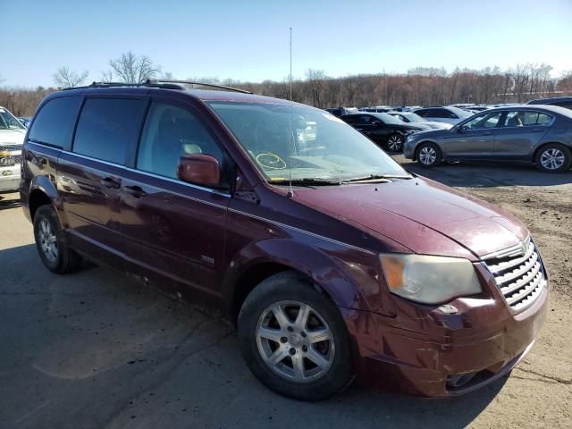 2A8HR54P78R702100 - 2008 CHRYSLER TOWN & COU TOURING მუქწითელი ფოტო 4