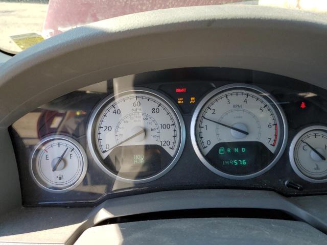 2A8HR54P78R702100 - 2008 CHRYSLER TOWN & COU TOURING მუქწითელი ფოტო 9