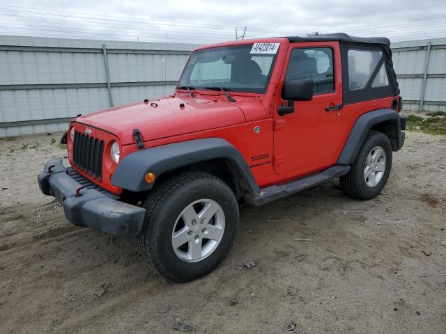 1C4GJWAG9HL753658 - 2017 JEEP WRANGLER SPORT RED photo 1