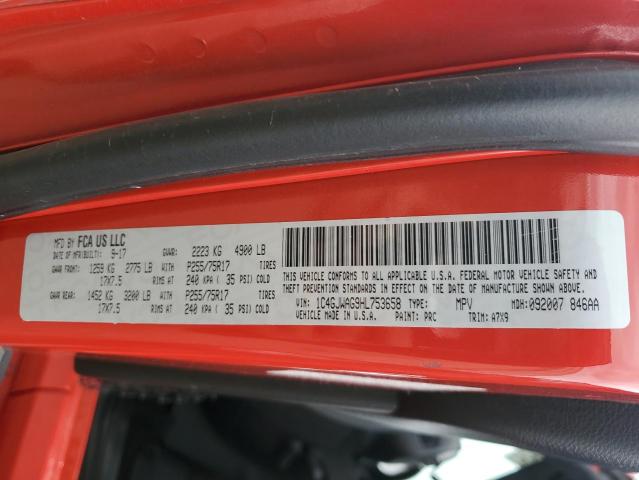 1C4GJWAG9HL753658 - 2017 JEEP WRANGLER SPORT RED photo 12