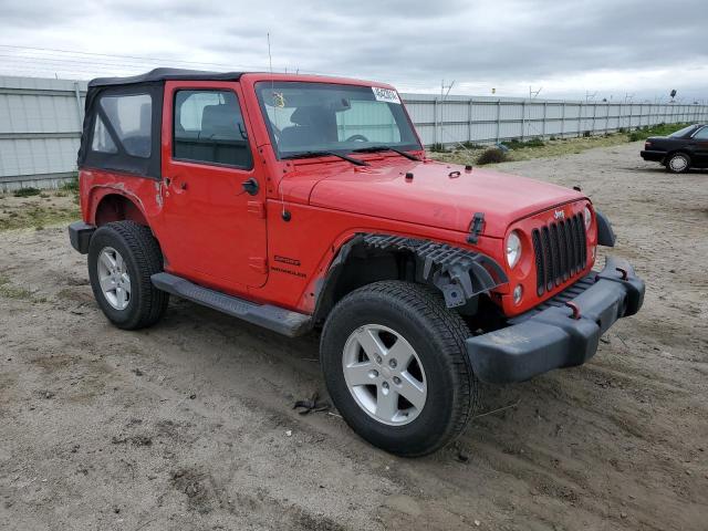 1C4GJWAG9HL753658 - 2017 JEEP WRANGLER SPORT RED photo 4