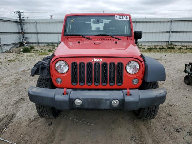 1C4GJWAG9HL753658 - 2017 JEEP WRANGLER SPORT RED photo 5