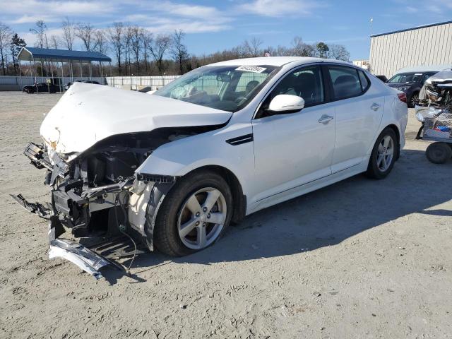 KNAGM4A74F5645037 - 2015 KIA OPTIMA LX WHITE photo 1