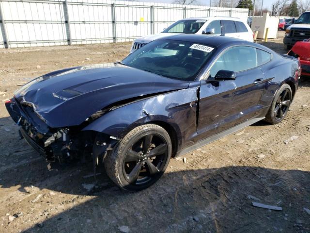 1FA6P8TH5M5128318 - 2021 FORD MUSTANG BLUE photo 1