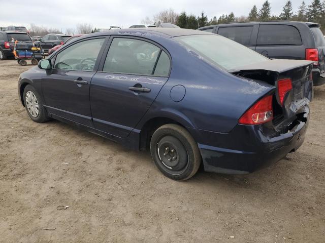 2HGFA16387H034161 - 2007 HONDA CIVIC DX BLUE photo 2