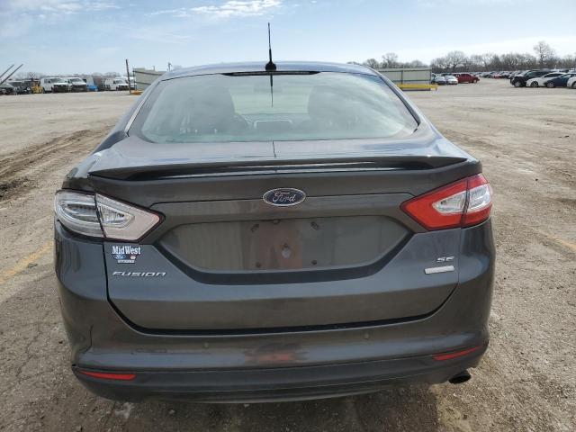 3FA6P0HD4GR341222 - 2016 FORD FUSION SE GRAY photo 6