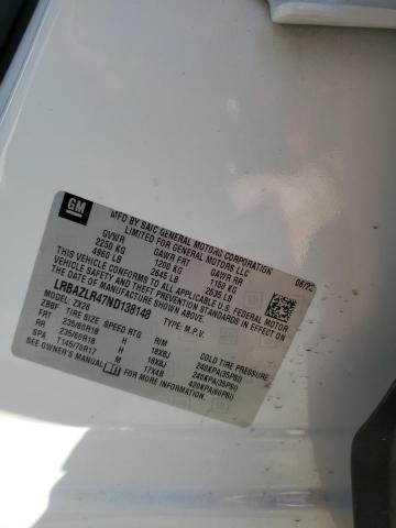 LRBAZLR47ND138148 - 2022 BUICK ENVISION PREFERRED 白色 照片 14