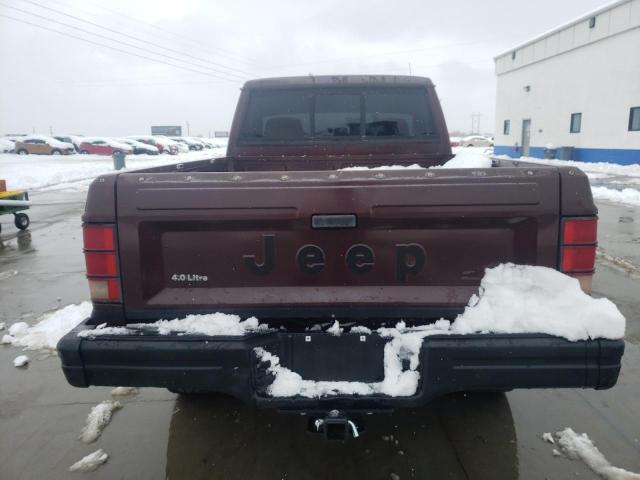 1JTML63S0HT032321 - 1987 JEEP COMANCHE CHIEF BURGUNDY photo 6