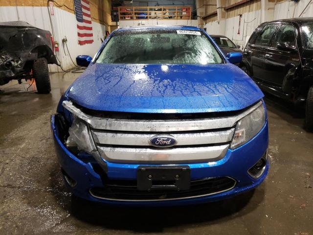 3FAHP0JA9CR323494 - 2012 FORD FUSION SEL BLUE photo 5