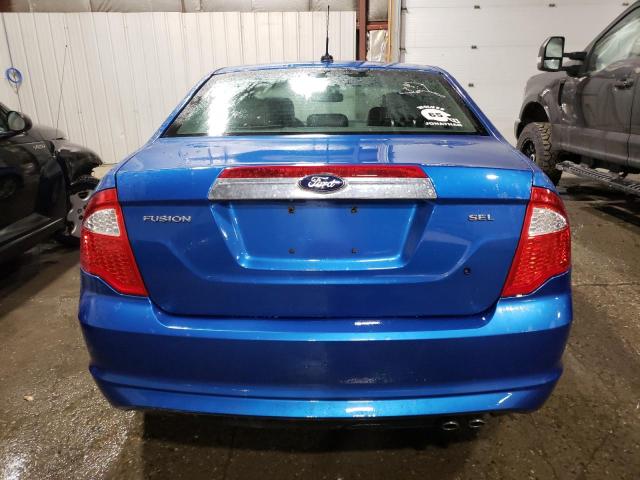 3FAHP0JA9CR323494 - 2012 FORD FUSION SEL BLUE photo 6