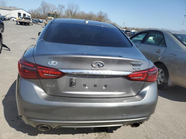 JN1EV7ARXKM554951 - 2019 INFINITI Q50 LUXE GRAY photo 6