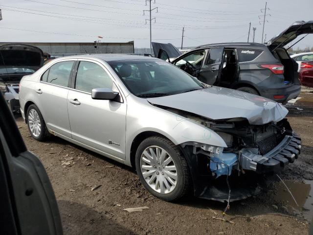 3FADP0L3XAR262246 - 2010 FORD FUSION HYBRID SILVER photo 4