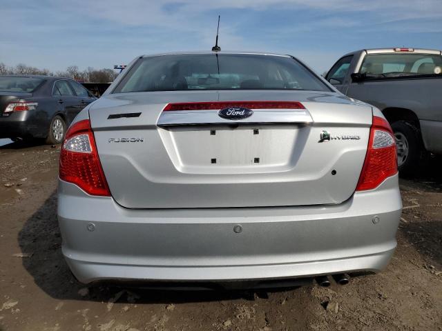 3FADP0L3XAR262246 - 2010 FORD FUSION HYBRID SILVER photo 6