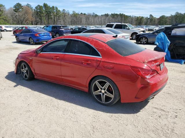 WDDSJ4EB0EN159642 - 2014 MERCEDES-BENZ CLA 250 RED photo 2