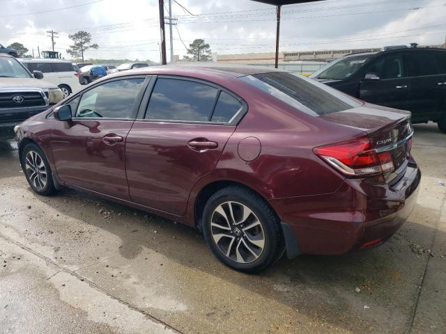 19XFB2F80FE033741 - 2015 HONDA CIVIC EX MAROON photo 2