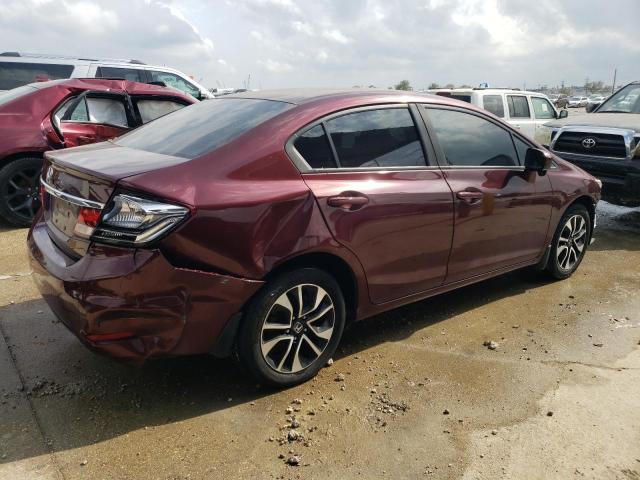 19XFB2F80FE033741 - 2015 HONDA CIVIC EX MAROON photo 3