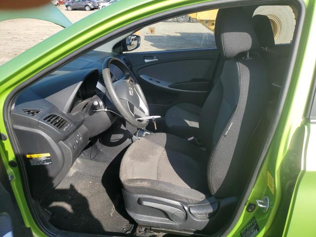 KMHCT5AE6CU036456 - 2012 HYUNDAI ACCENT GLS GREEN photo 7