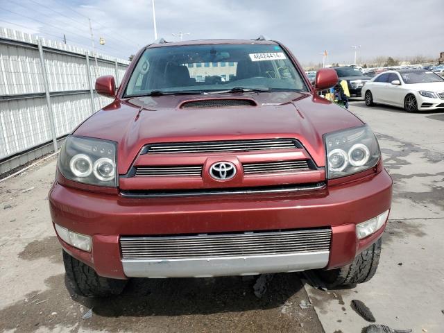 JTEBT14R658020983 - 2005 TOYOTA 4RUNNER SR5 MAROON photo 5