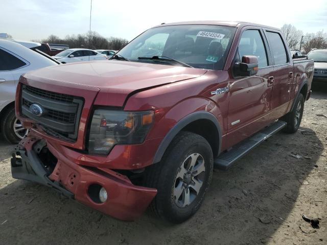 1FTFW1ET4DFA97644 - 2013 FORD F150 SUPERCREW RED photo 1