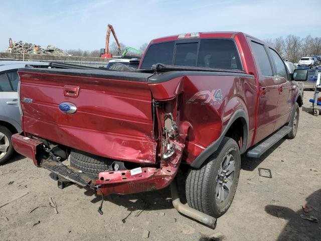 1FTFW1ET4DFA97644 - 2013 FORD F150 SUPERCREW RED photo 3