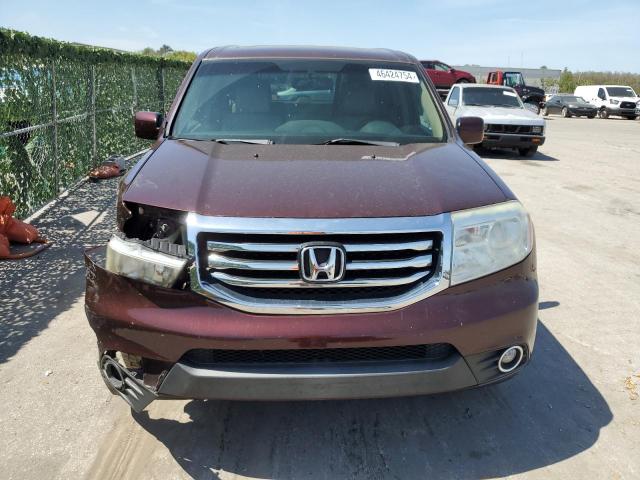 5FNYF3H57FB006536 - 2015 HONDA PILOT EXL BURGUNDY photo 5