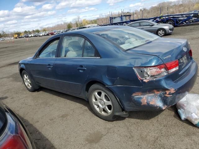 5NPEU46C16H120954 - 2006 HYUNDAI SONATA GLS BLUE photo 2