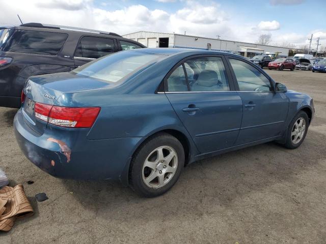 5NPEU46C16H120954 - 2006 HYUNDAI SONATA GLS BLUE photo 3