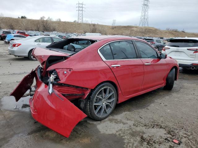 1HGCR2F53HA000597 - 2017 HONDA ACCORD SPORT RED photo 3