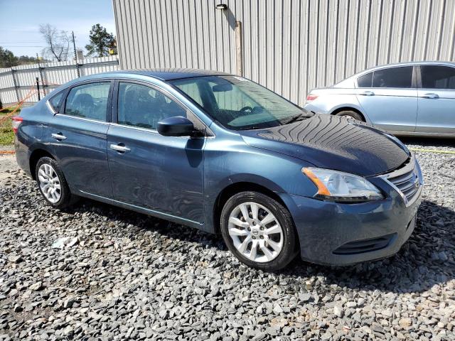 3N1AB7AP4FY241791 - 2015 NISSAN SENTRA S BLUE photo 4