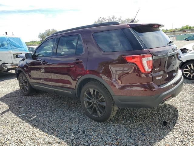 1FM5K7D84JGB97414 - 2018 FORD EXPLORER XLT BURGUNDY photo 2