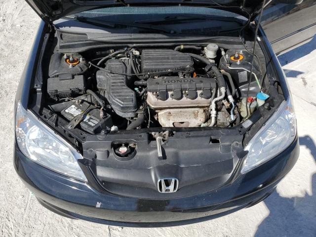 1HGES16305L009697 - 2005 HONDA CIVIC DX VP BLACK photo 11