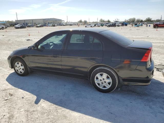 1HGES16305L009697 - 2005 HONDA CIVIC DX VP BLACK photo 2