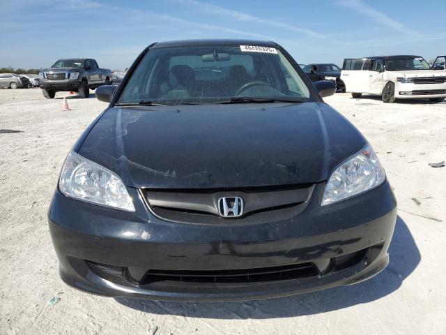 1HGES16305L009697 - 2005 HONDA CIVIC DX VP BLACK photo 5