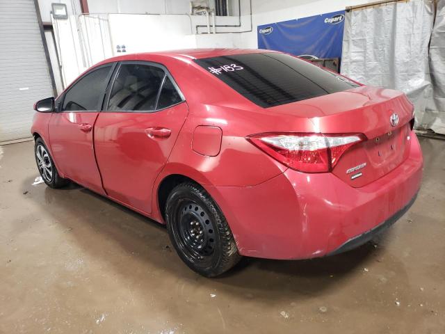 5YFBURHE9EP136710 - 2014 TOYOTA COROLLA L RED photo 2