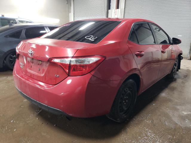 5YFBURHE9EP136710 - 2014 TOYOTA COROLLA L RED photo 3