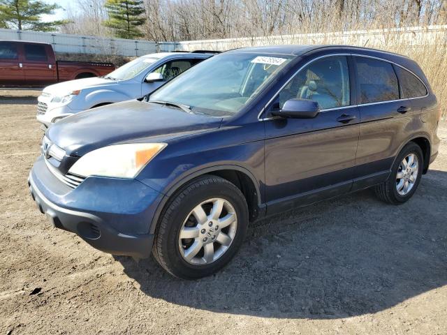 JHLRE48737C086224 - 2007 HONDA CR-V EXL BLUE photo 1