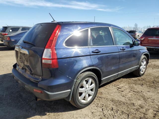 JHLRE48737C086224 - 2007 HONDA CR-V EXL BLUE photo 3