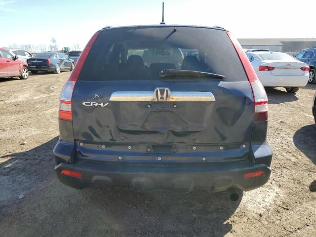 JHLRE48737C086224 - 2007 HONDA CR-V EXL BLUE photo 6