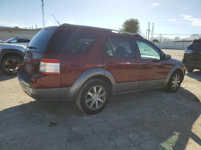 1FMDK02W78GA15154 - 2008 FORD TAURUS X SEL MAROON photo 3