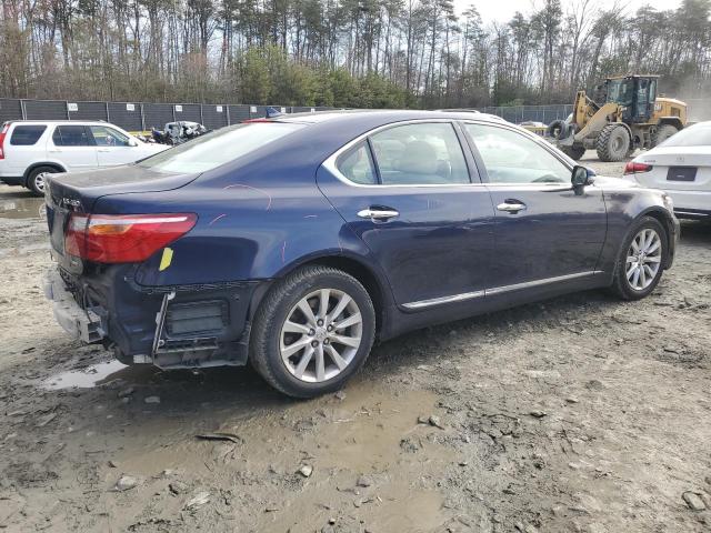 JTHCL5EF3B5011965 - 2011 LEXUS LS 460 BLUE photo 3