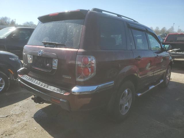 2HKYF18757H523777 - 2007 HONDA PILOT EXL BURGUNDY photo 3