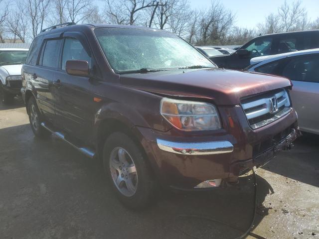 2HKYF18757H523777 - 2007 HONDA PILOT EXL BURGUNDY photo 4