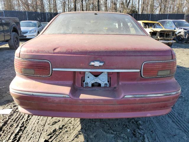 1G1BL52PXSR165522 - 1995 CHEVROLET CAPRICE / CLASSIC SS BURGUNDY photo 6